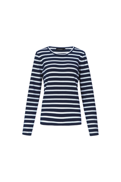 G-maxx Alianna Top dark sapphire / wool white