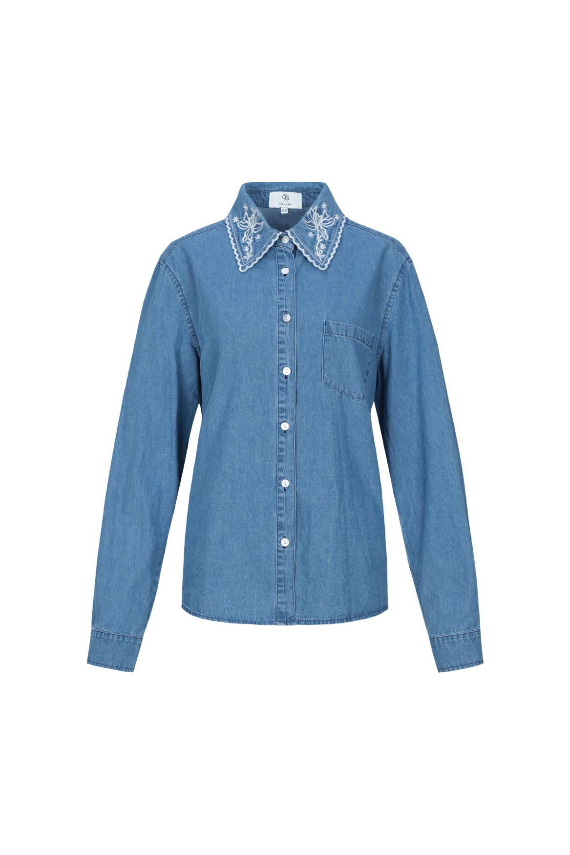 C&S Lieke Blouse light jeans blue