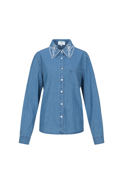 C&S Lieke Blouse light jeans blue