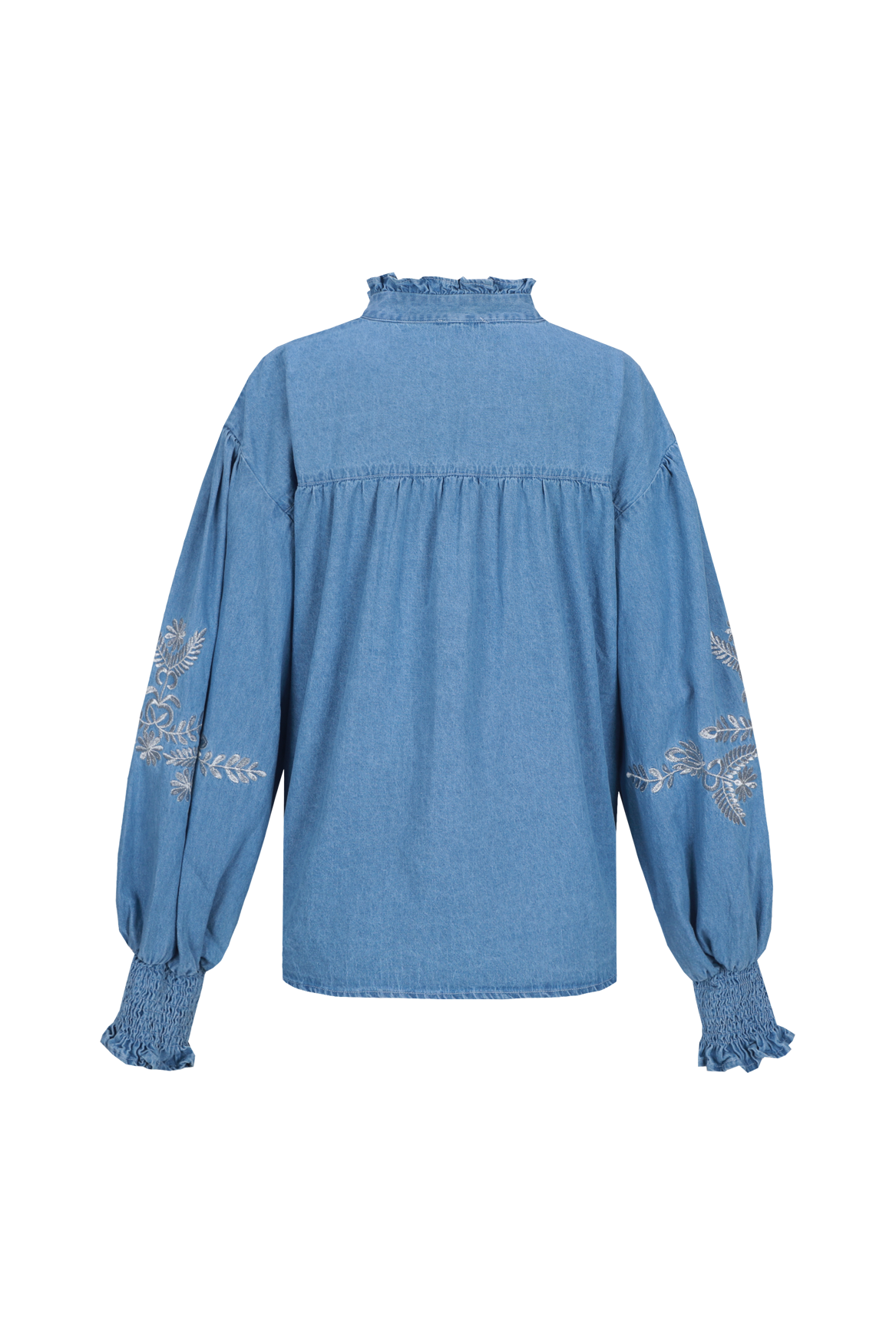 C&S Liora Blouse denim mid blue