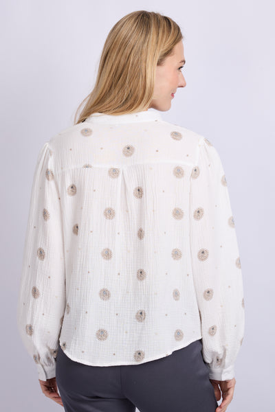 C&S Lois Blouse offwhite mix