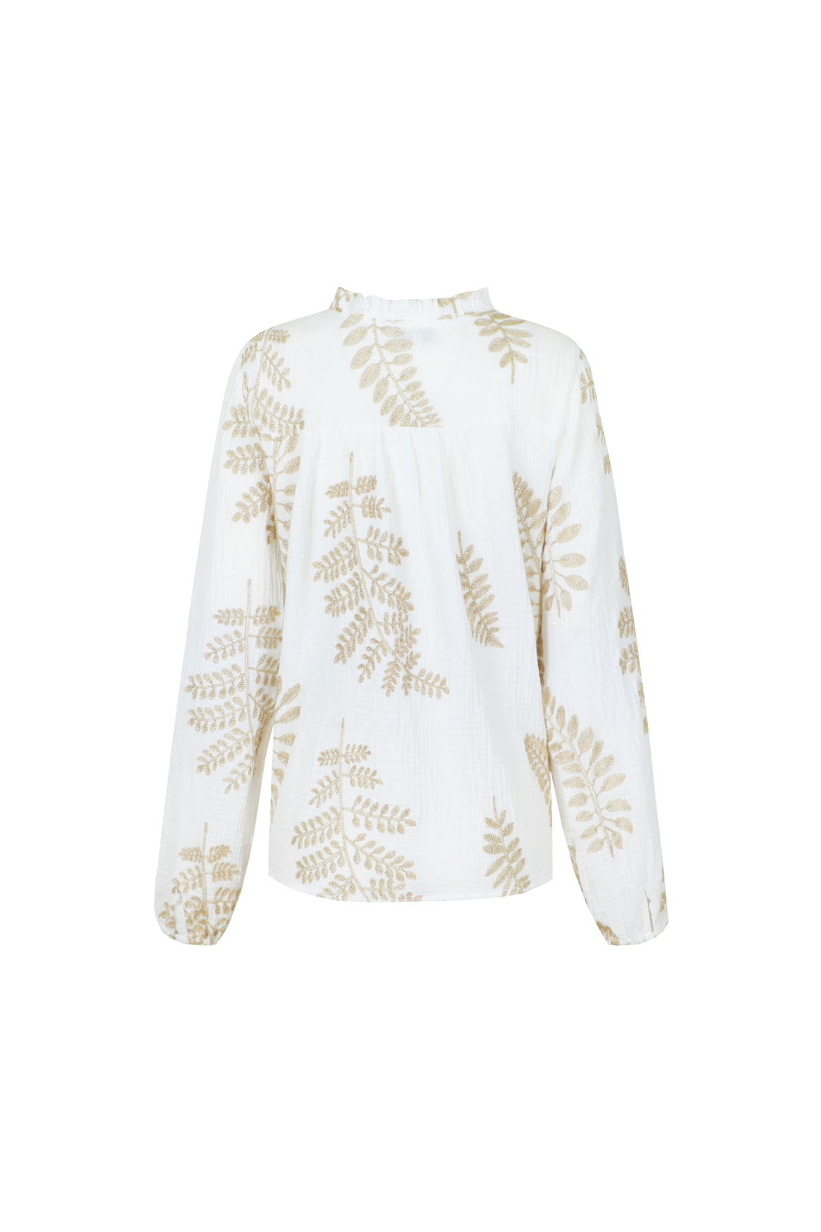 C&S Lize Blouse offwhite/gold