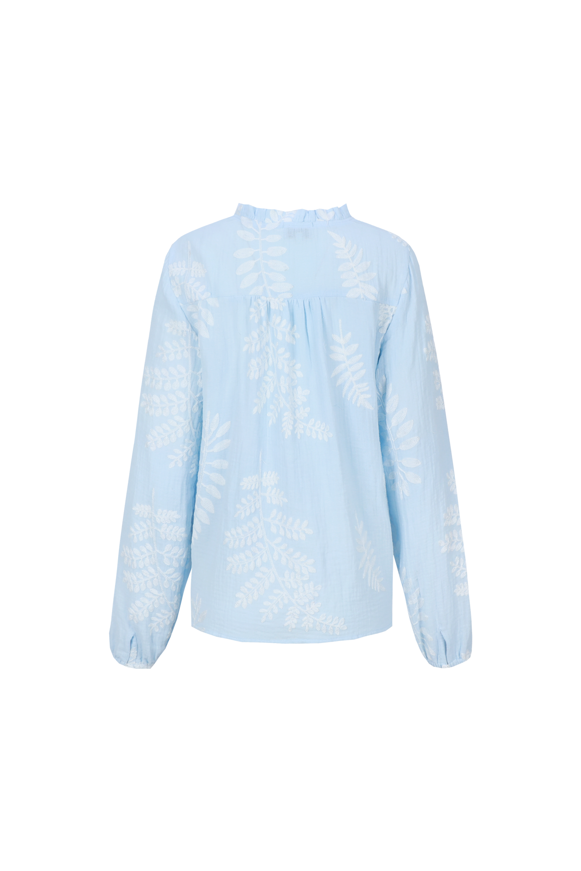C&S Lize Blouse blue mist/offwhite