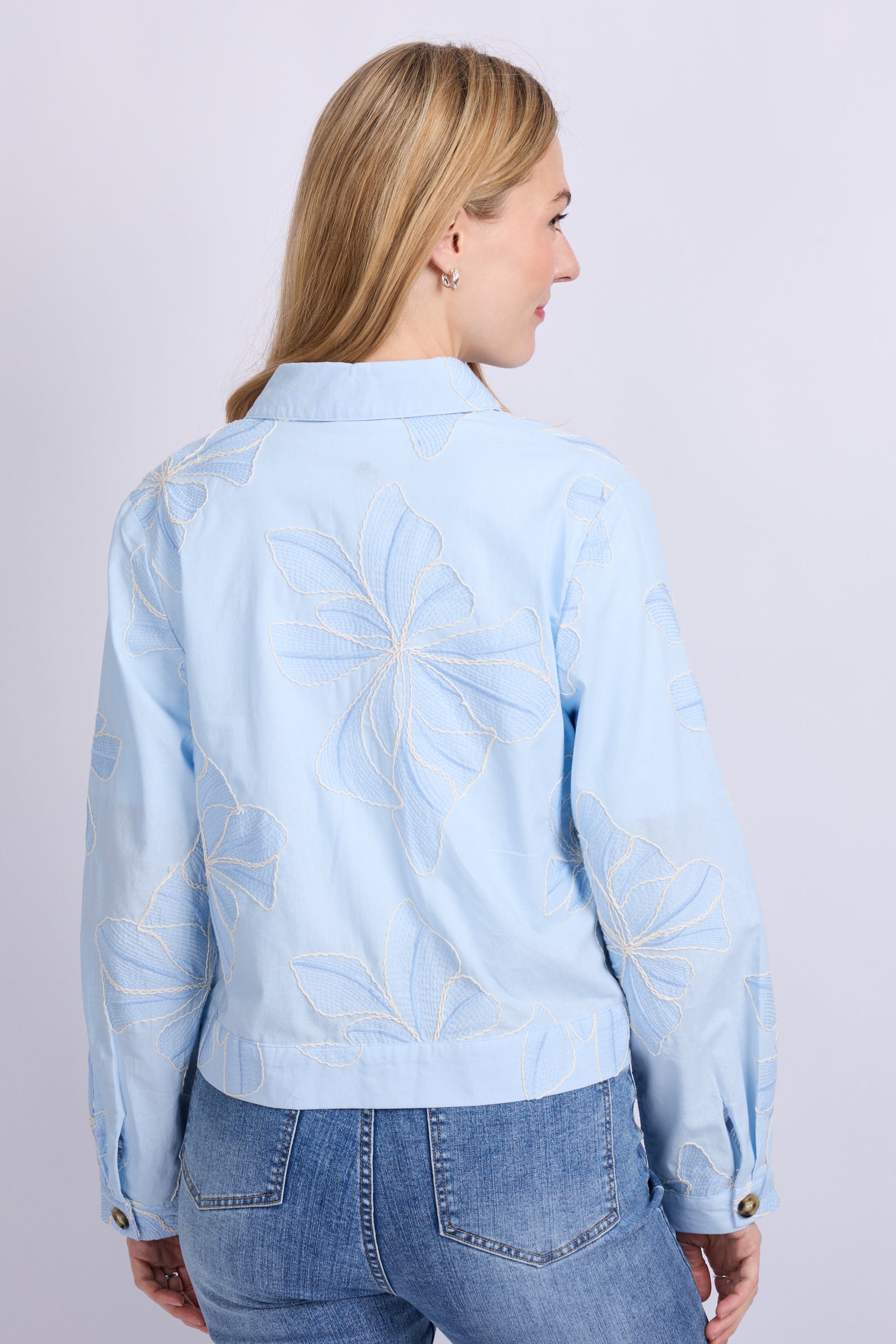 C&S Lunae Blouse blue mist/light denim blue