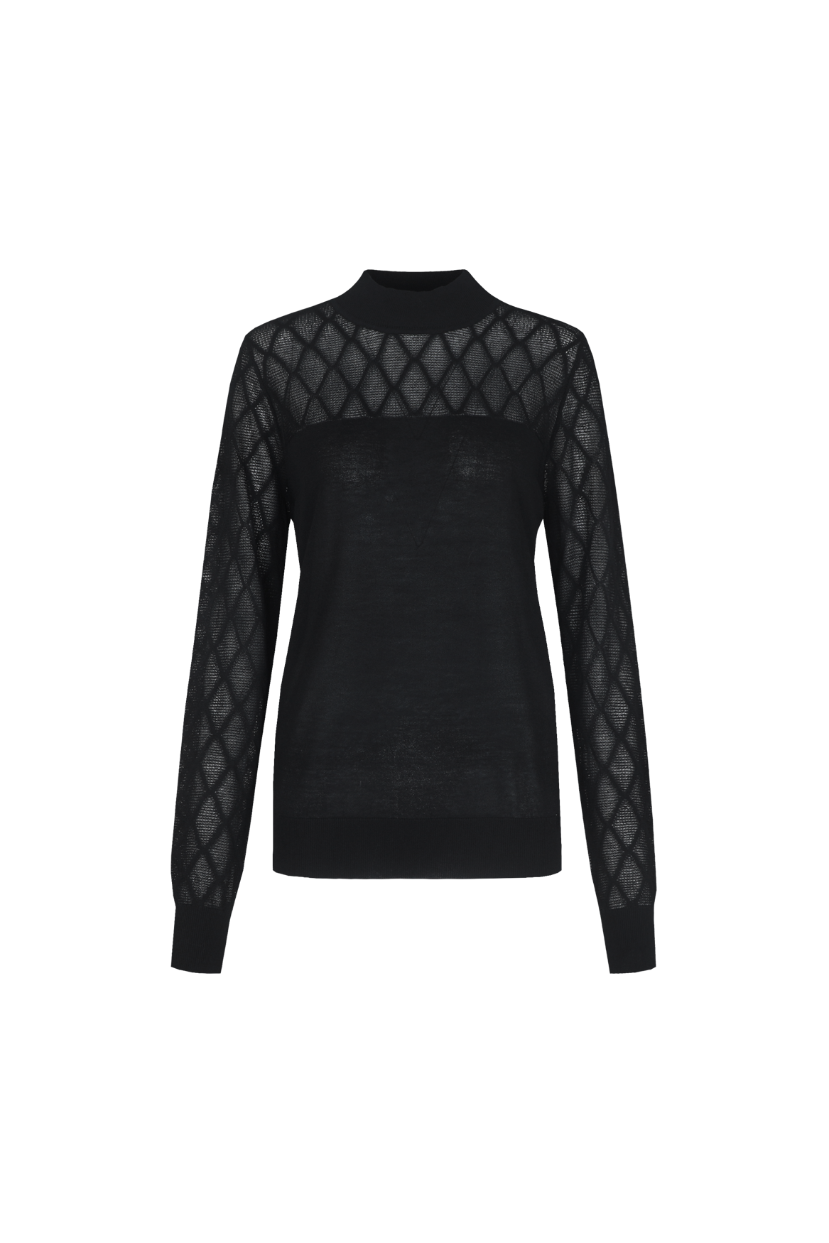 C&S Katla knit pullover black