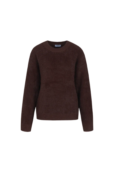 Fluresk Islene knit sweater Dark Chocolate