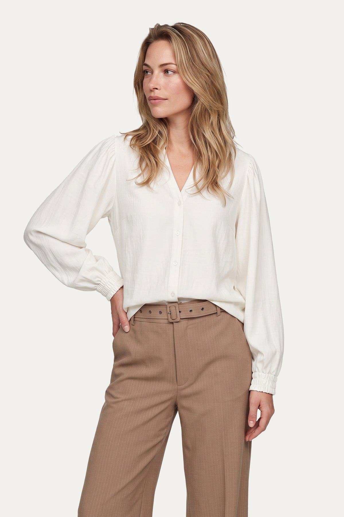 G-Maxx Everlid Blouse wool white