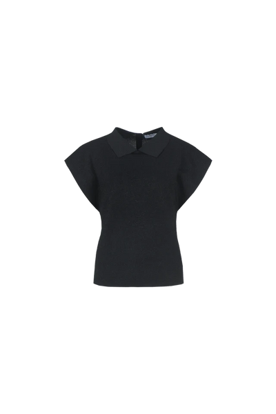 Fluresk Emi Knit Top Black