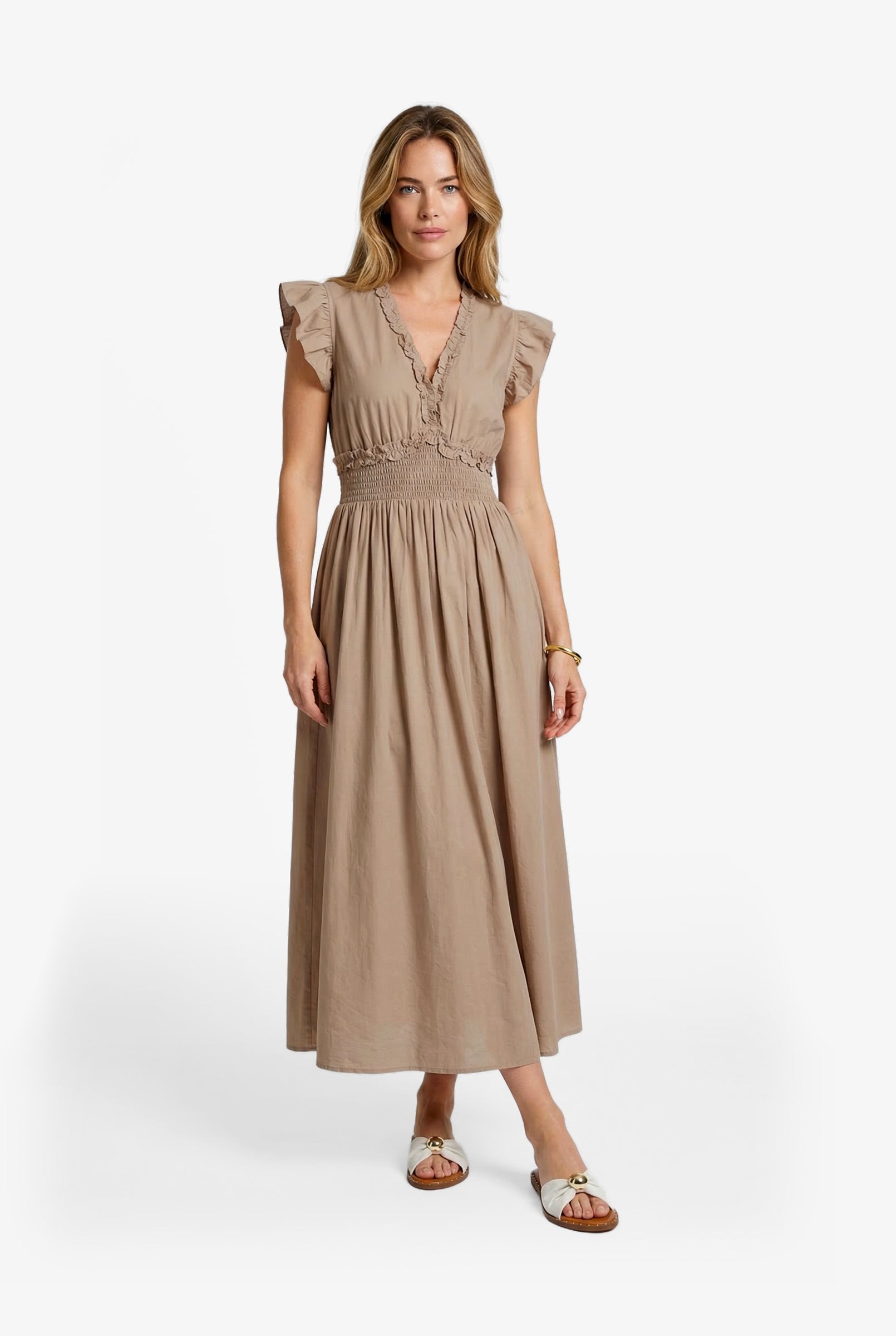 C&S Dilja Jurk khaki