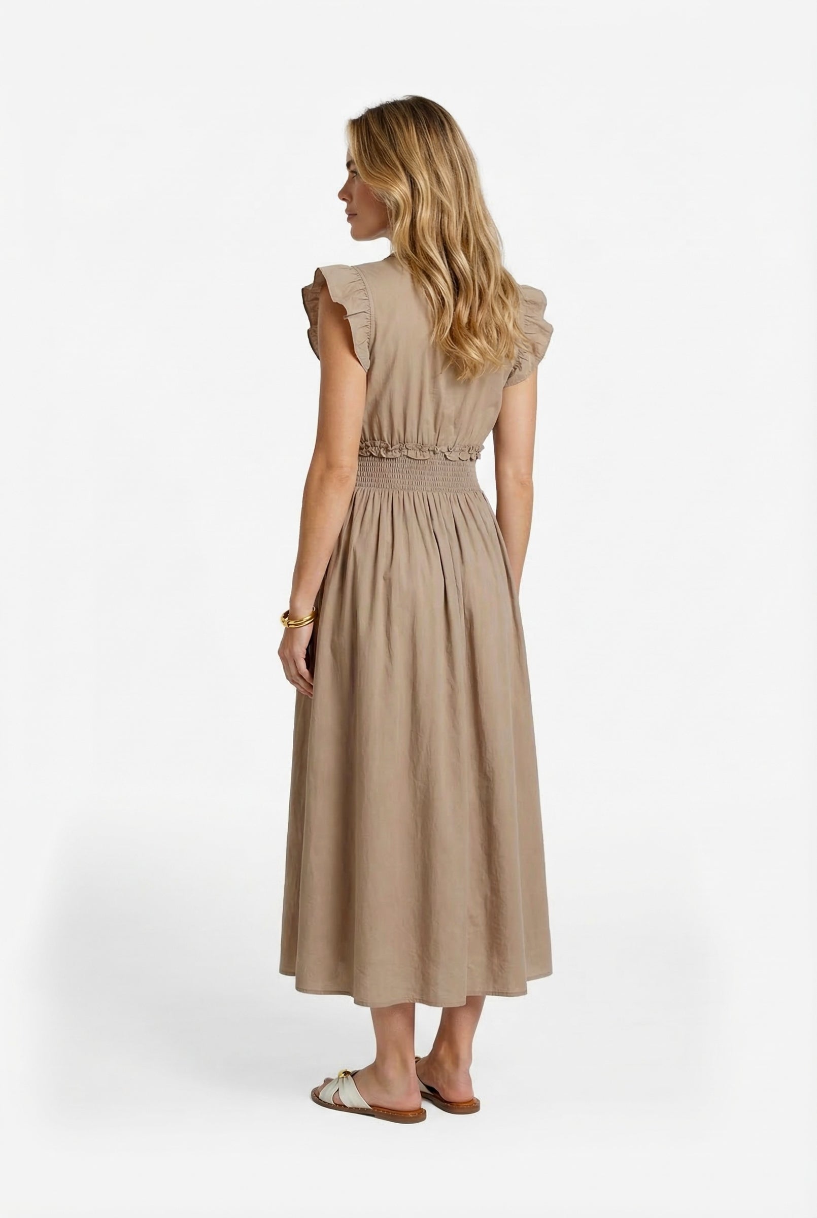 C&S Dilja Jurk khaki