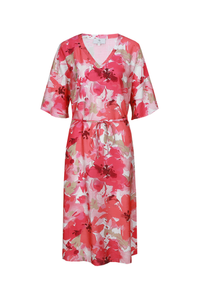 C&S Daliah Jurk sunkissed coral / berry fuchsia