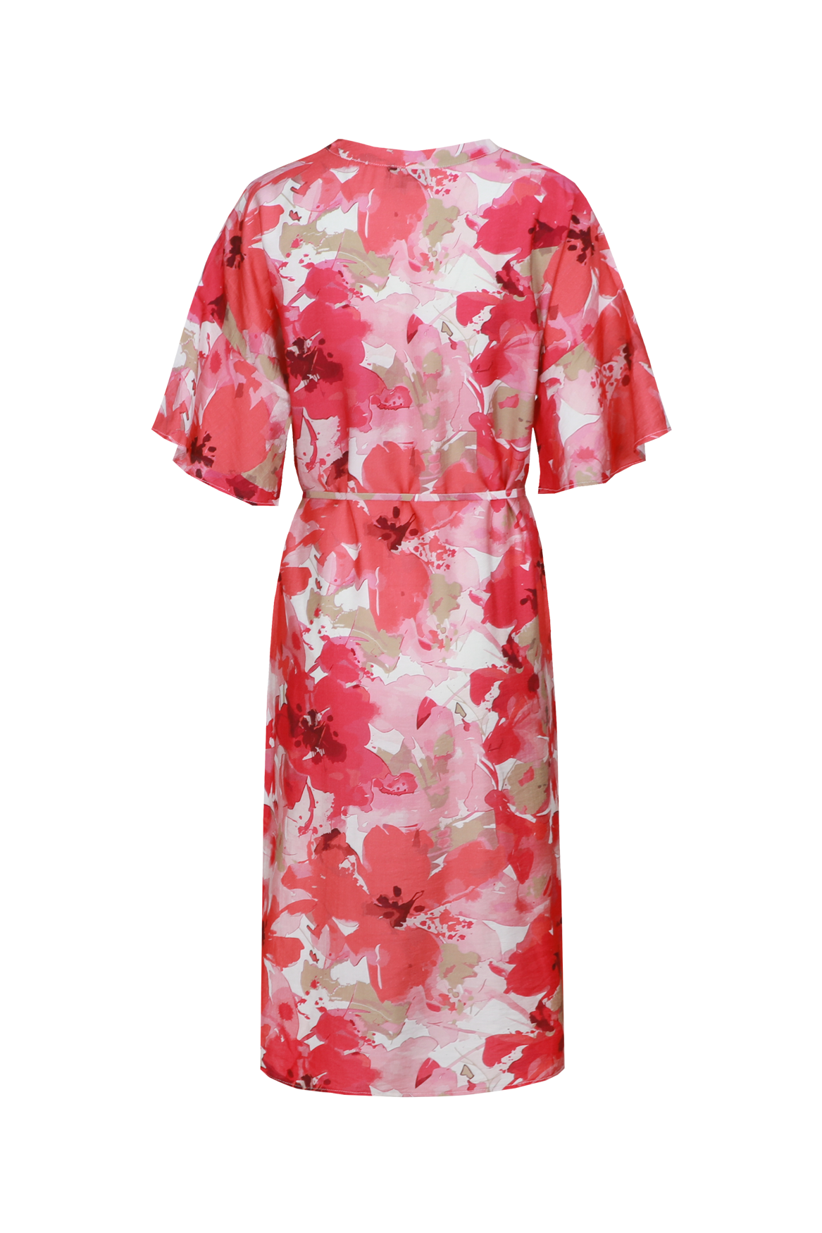 C&S Daliah Jurk sunkissed coral / berry fuchsia