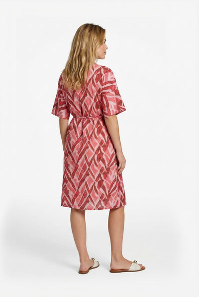 C&S Dalma Jurk powder pink / sunkissed coral