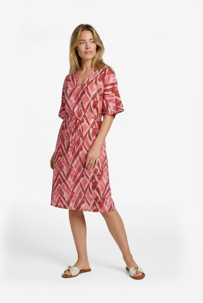 C&S Dalma Jurk powder pink / sunkissed coral