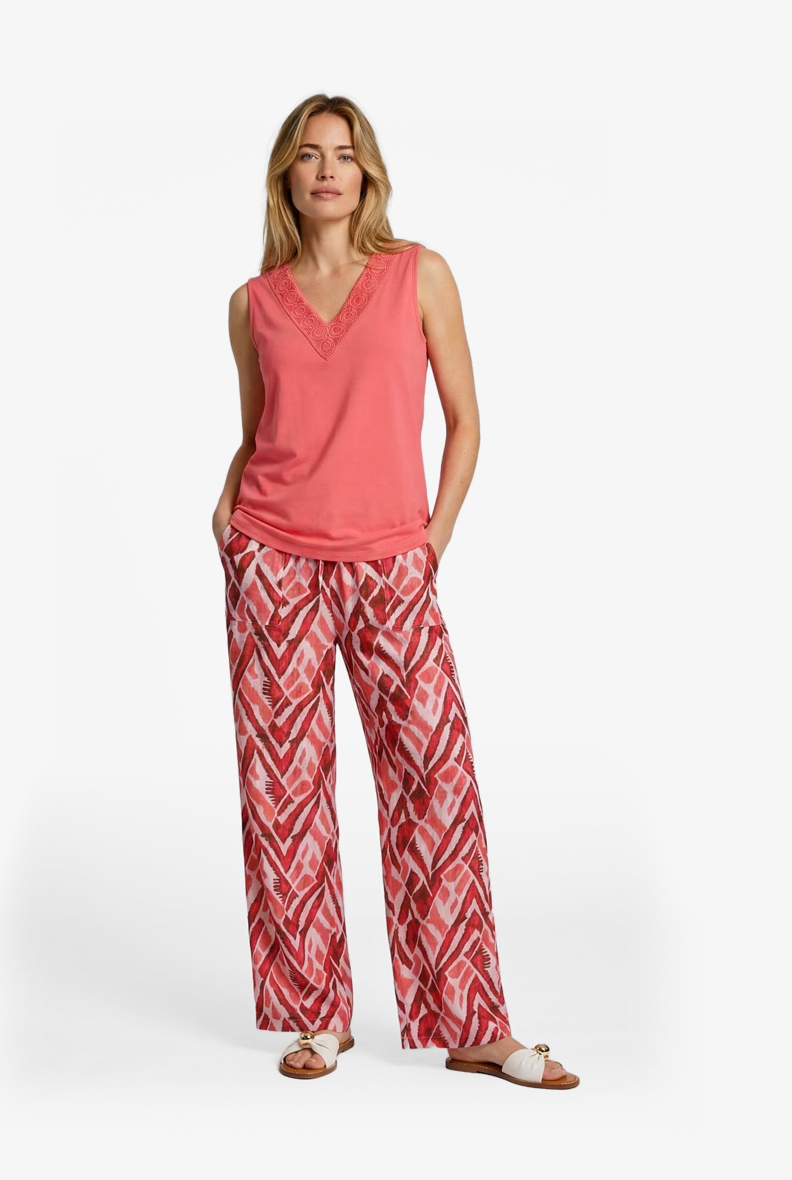 C&S Tirill Top sunkissed coral