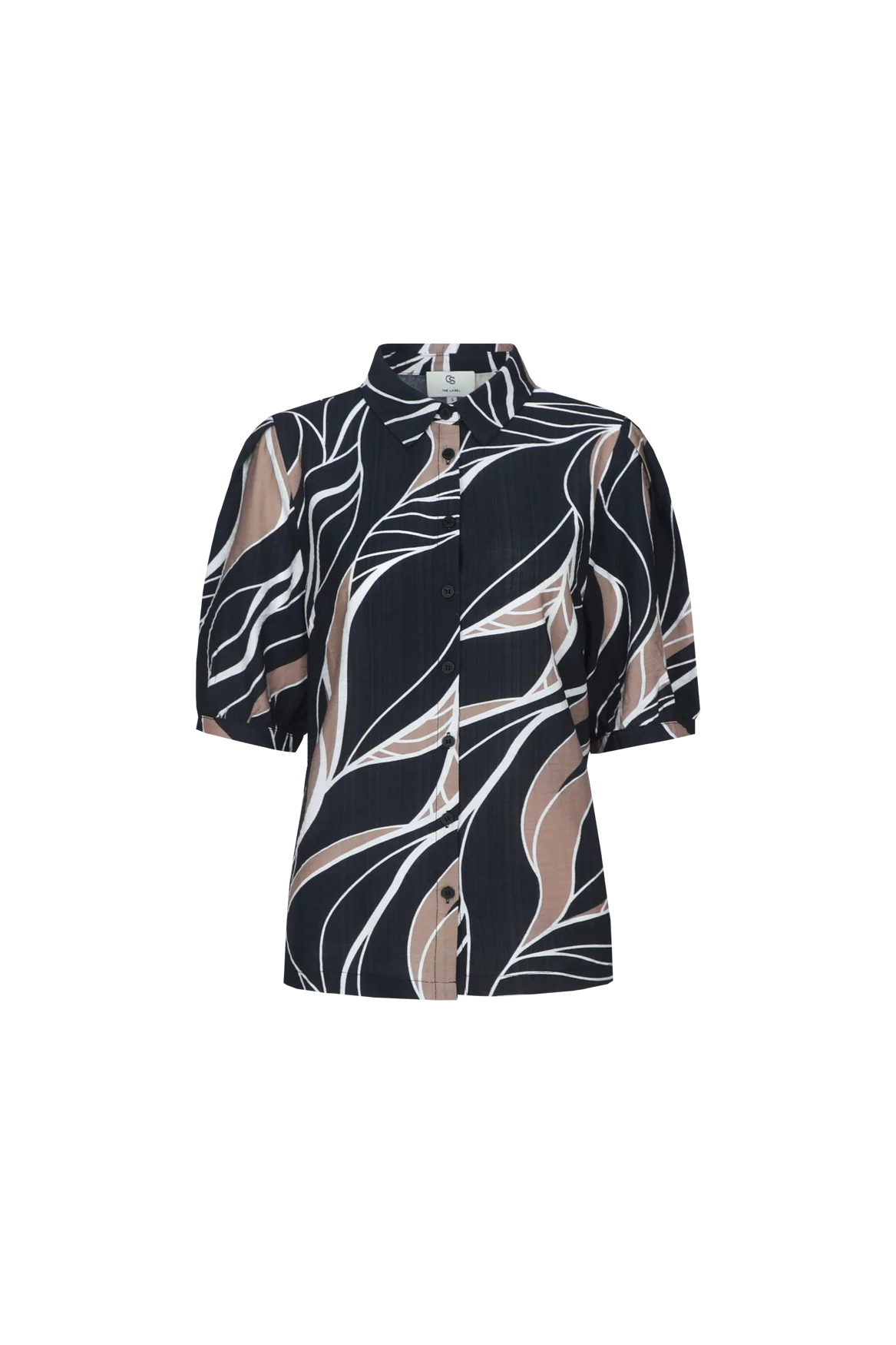 C&S Lisa Blouse black / latte