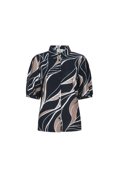 C&S Lisa Blouse black / latte