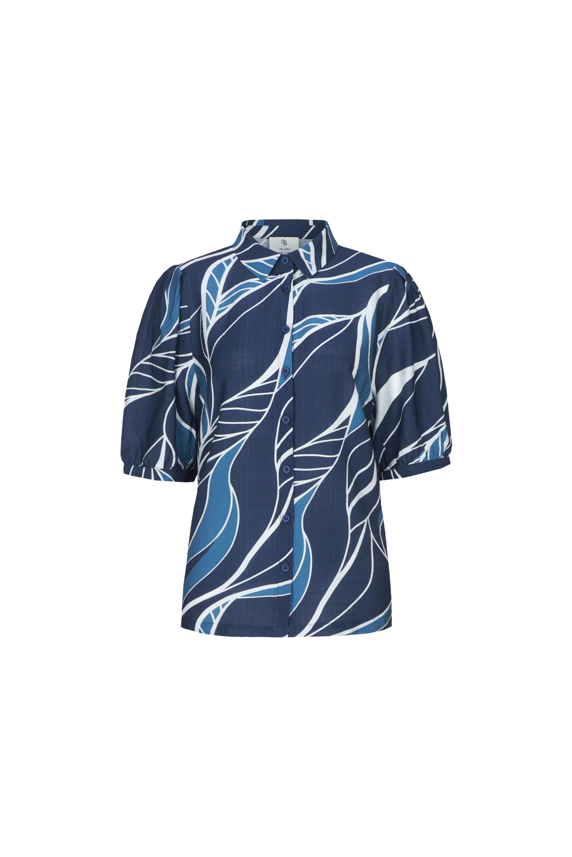 C&S Lisa Blouse dusty blue/light blue