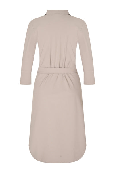 Mi Piace Travelstof Jurk taupe 202092