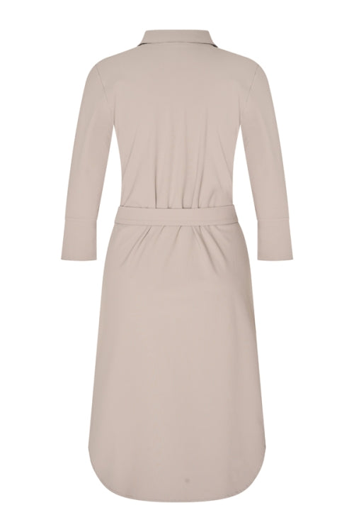 Mi Piace Travelstof Jurk taupe 202092