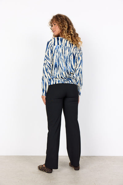 SoyaConcept Felicity AOP 522 Top estate blue combi