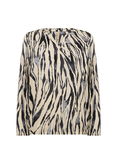 SoyaConcept Felicity AOP 522 Top black combi