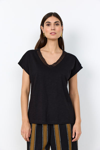 SoyaConcept Babette 77 T-shirt zwart