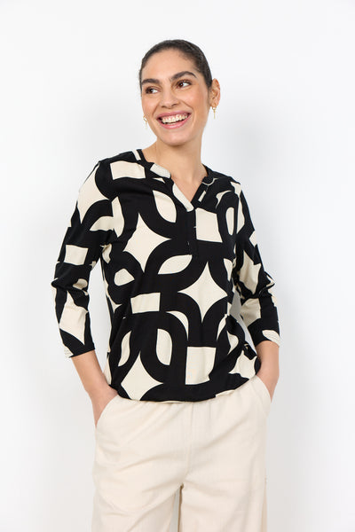 SoyaConcept Felicity AOP 542 zwart print