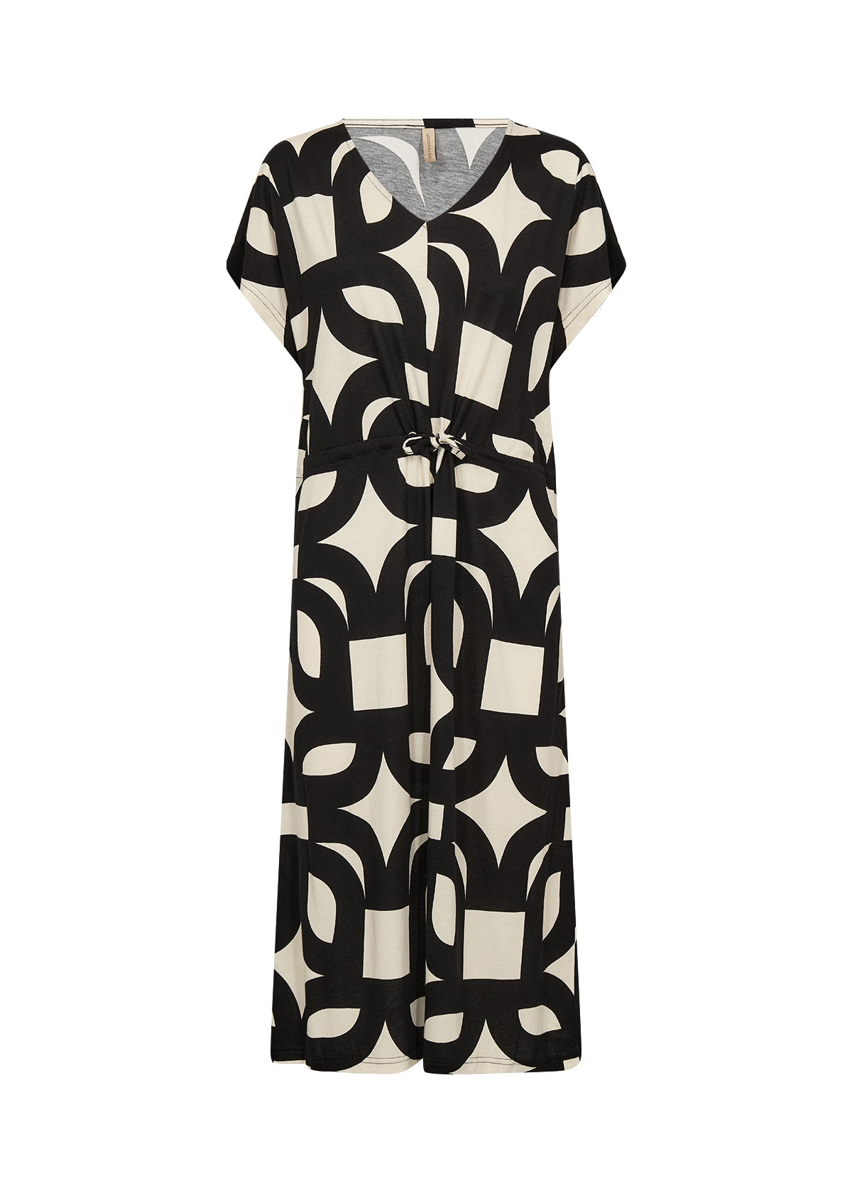 SoyaConcept Felicity AOP 543 Jurk zwart print