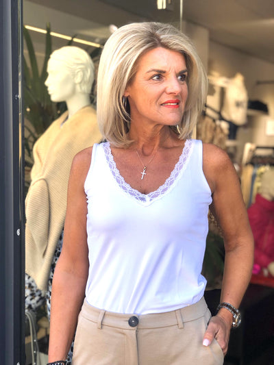 Mi Piace Travelstof Top wit 202129