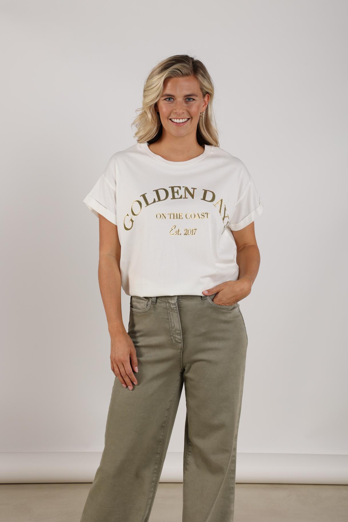 Nukus Sanne Shirt Golden Days off white army
