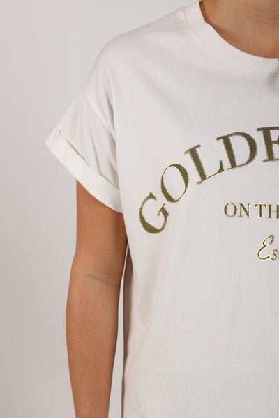Nukus Sanne Shirt Golden Days off white army