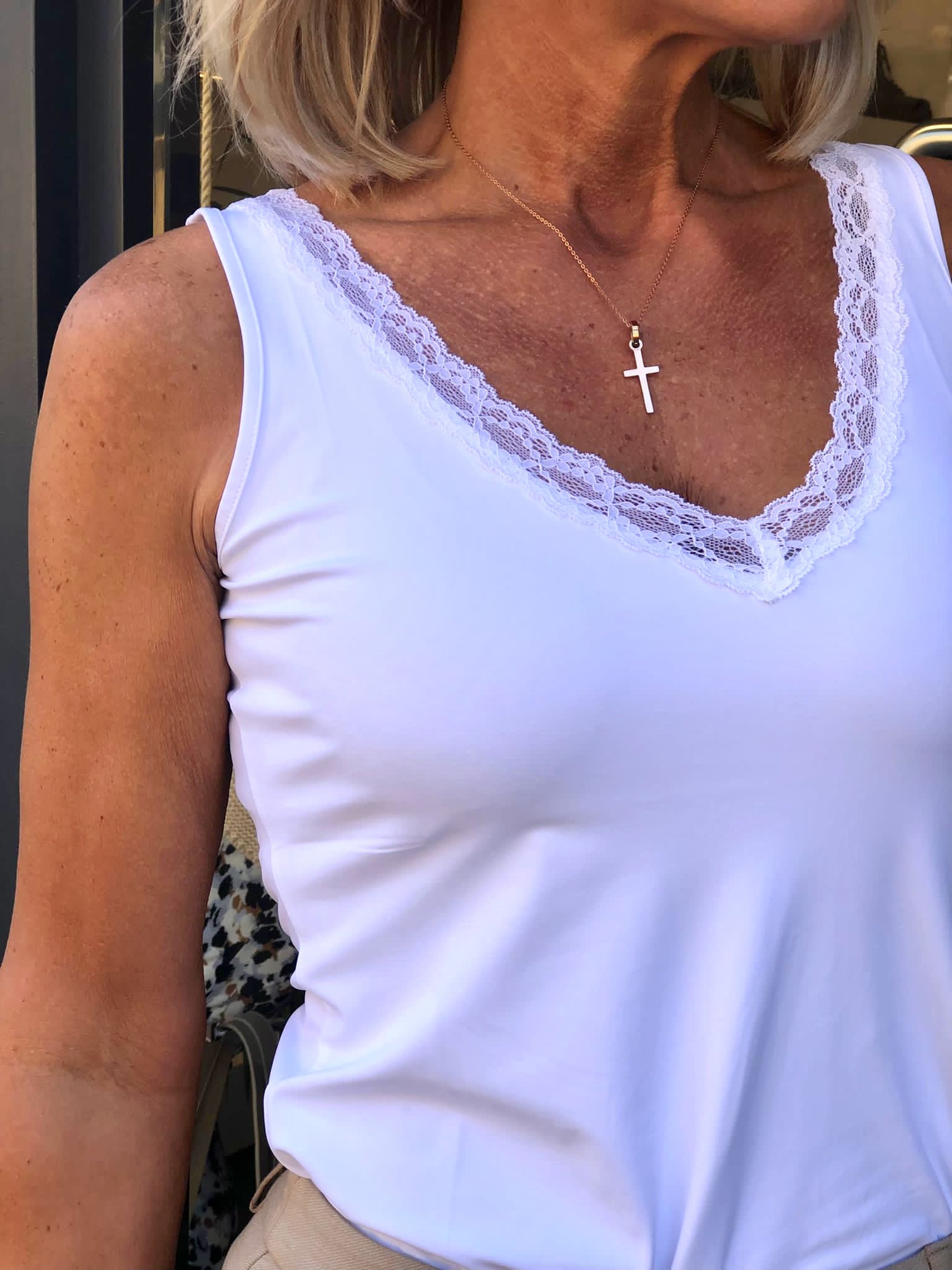 Mi Piace Travelstof Top wit 202129