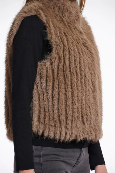 Rino & Pelle Dava Gilet toffee fluf