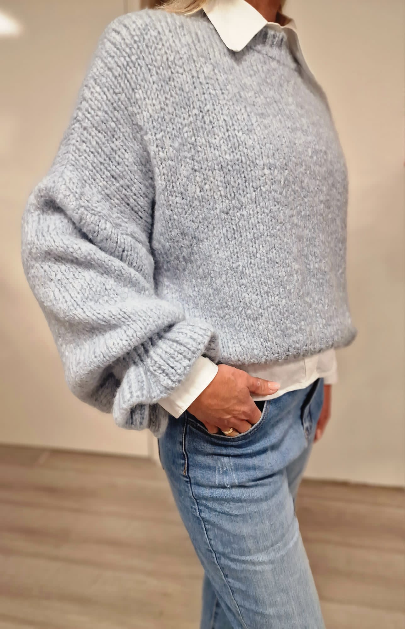 Boebou Sal Trui grijsblauw 0197