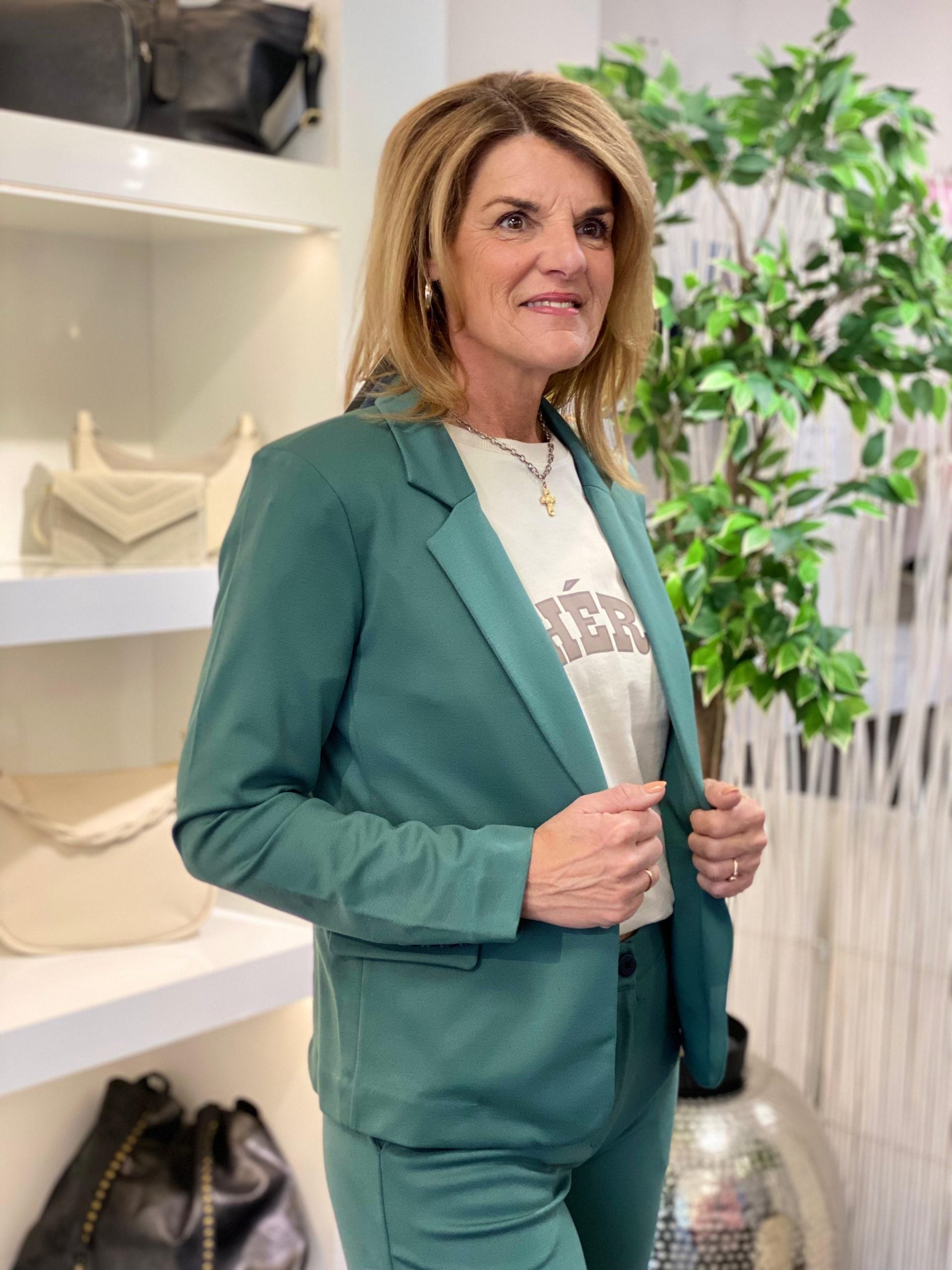 Freequent Nanni Blazer dark forest