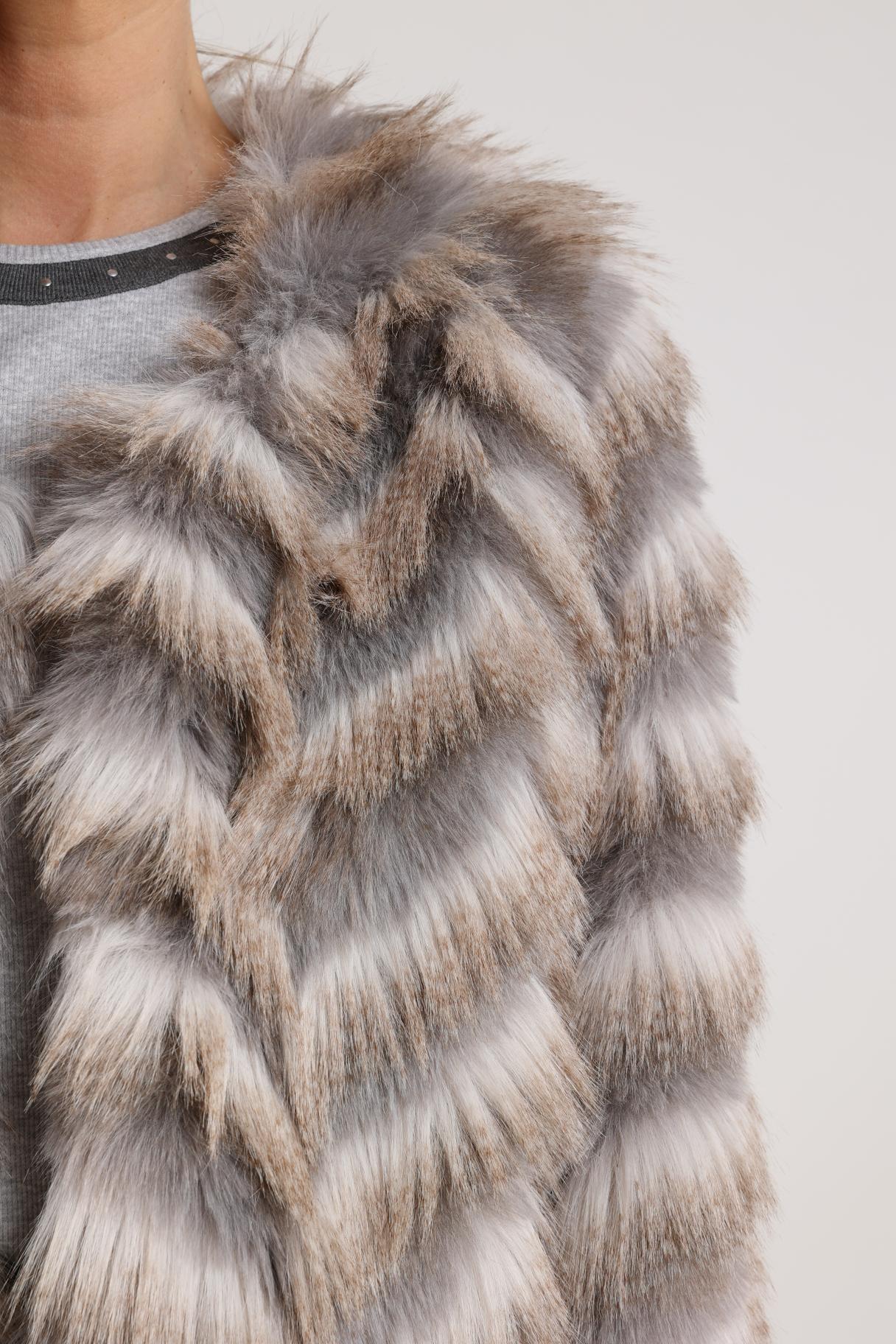 Nukus Lori Jacket Zigzag offwhite grey