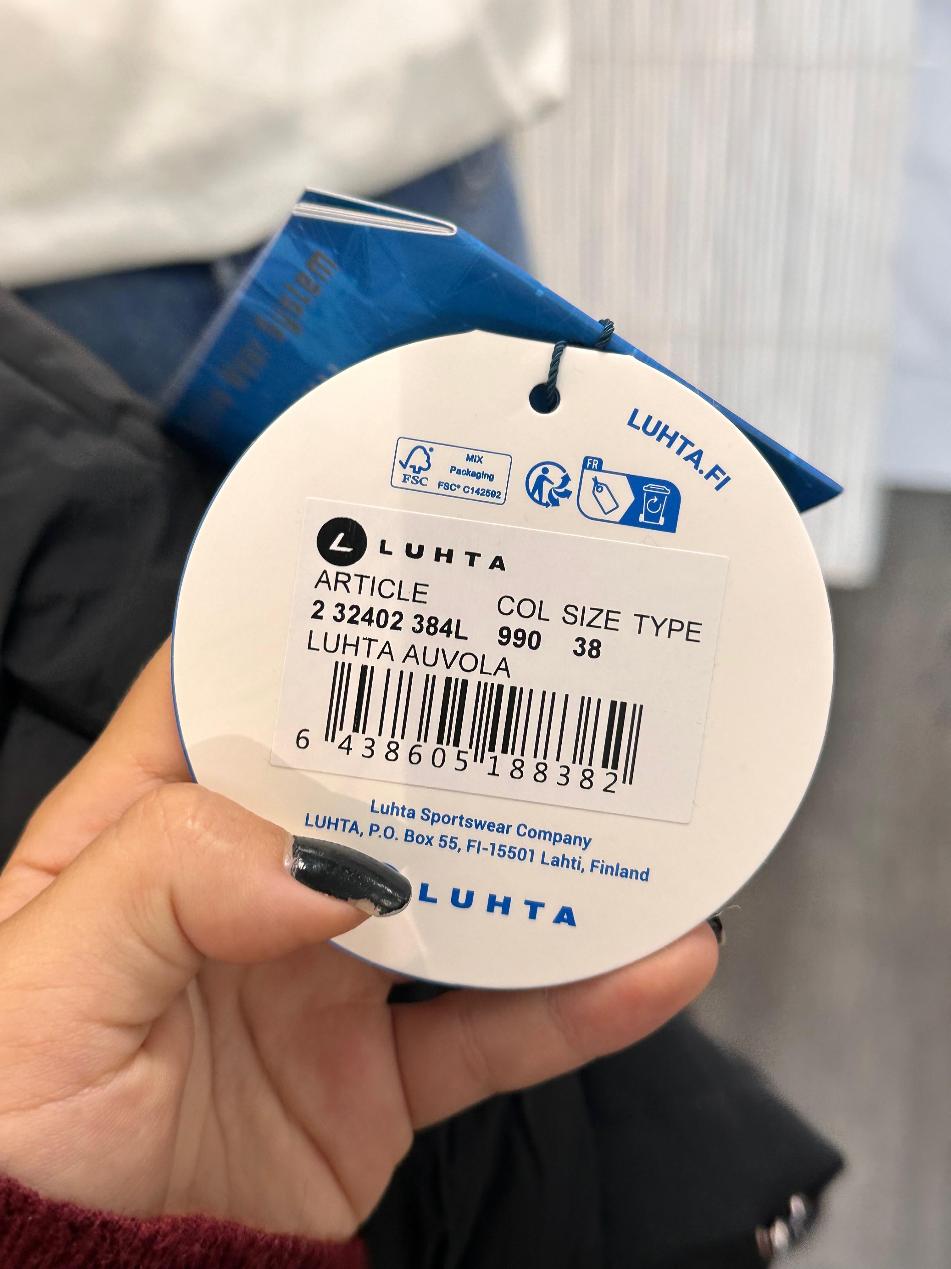 Luhta Auvola Winterjas Zwart