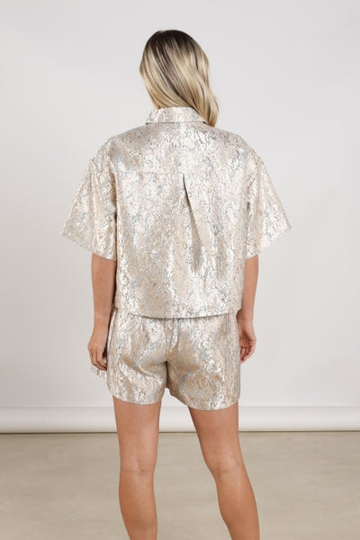 Nukus Leena Blouse gold / cloudy