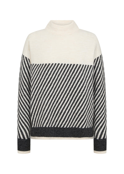 SoyaConcept Nessie Stripe 71 Pullover trui cream
