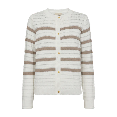 Freequent Sail Vest star offwhite w. taupe