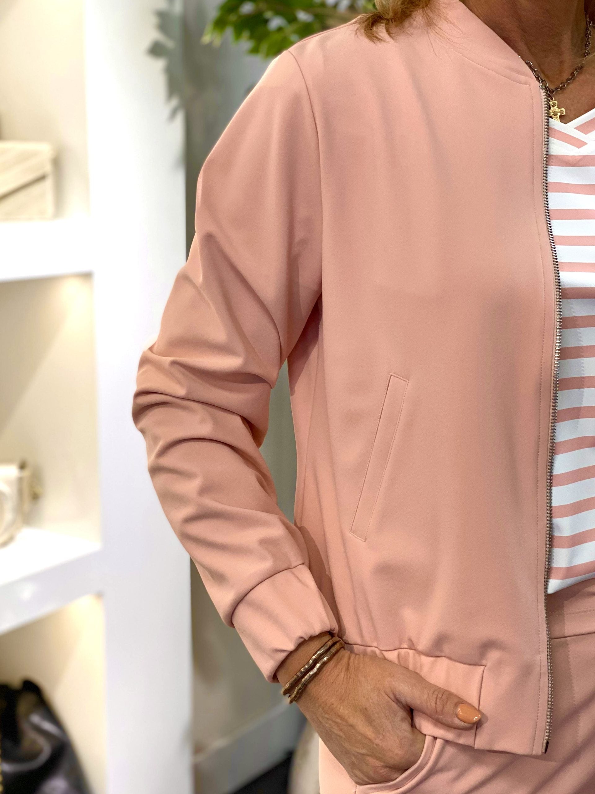 Mi Piace Bonded Travelstof Bomber Jack 202636 mellow rose