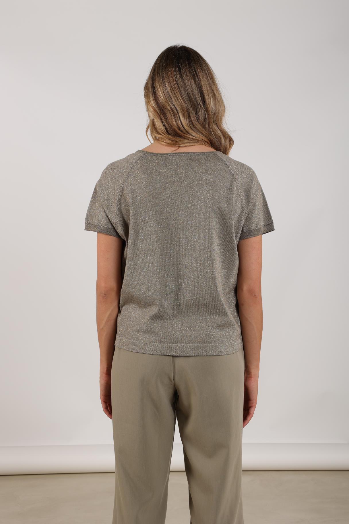 Nukus Anita Top Lurex army