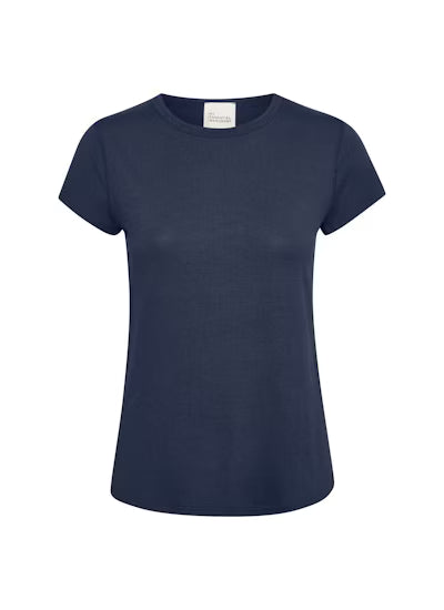 My Essential Wardrobe Modal Tee donkerblauw