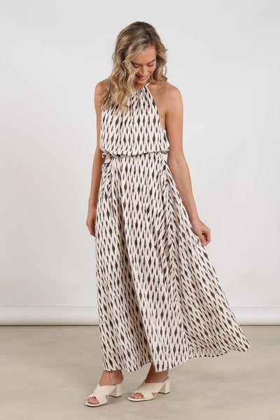 Nukus Monique Print offwhite/fango