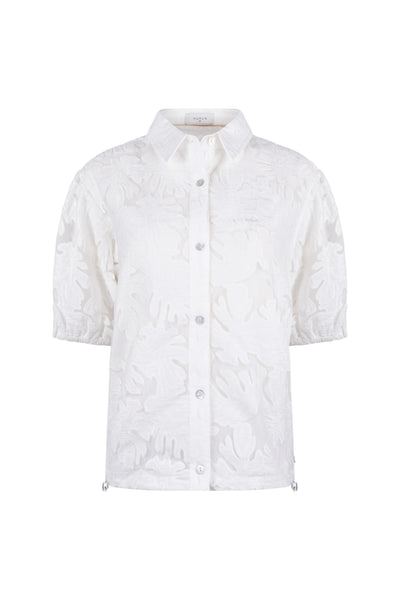 Nukus Berit Blouse Embroidery offwhite