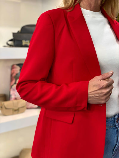 Fashion Halflange Blazer red 0399 rood
