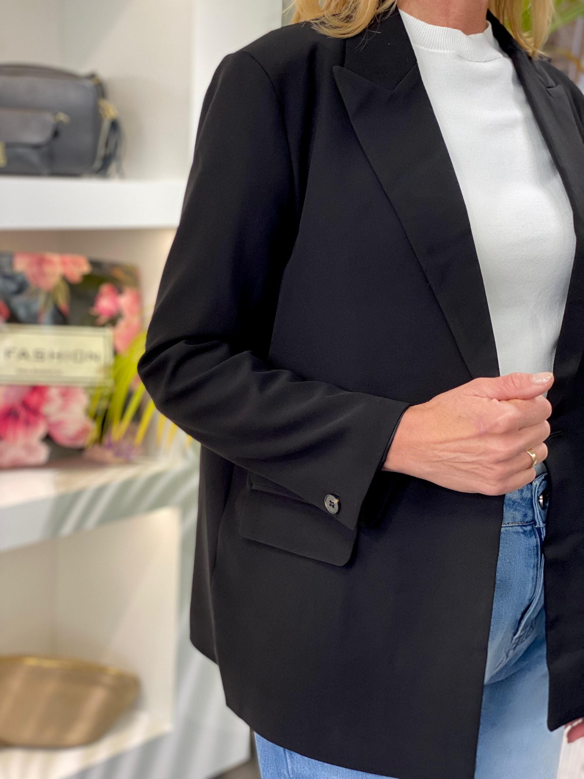 Fashion Boyfriend Blazer 0408 zwart