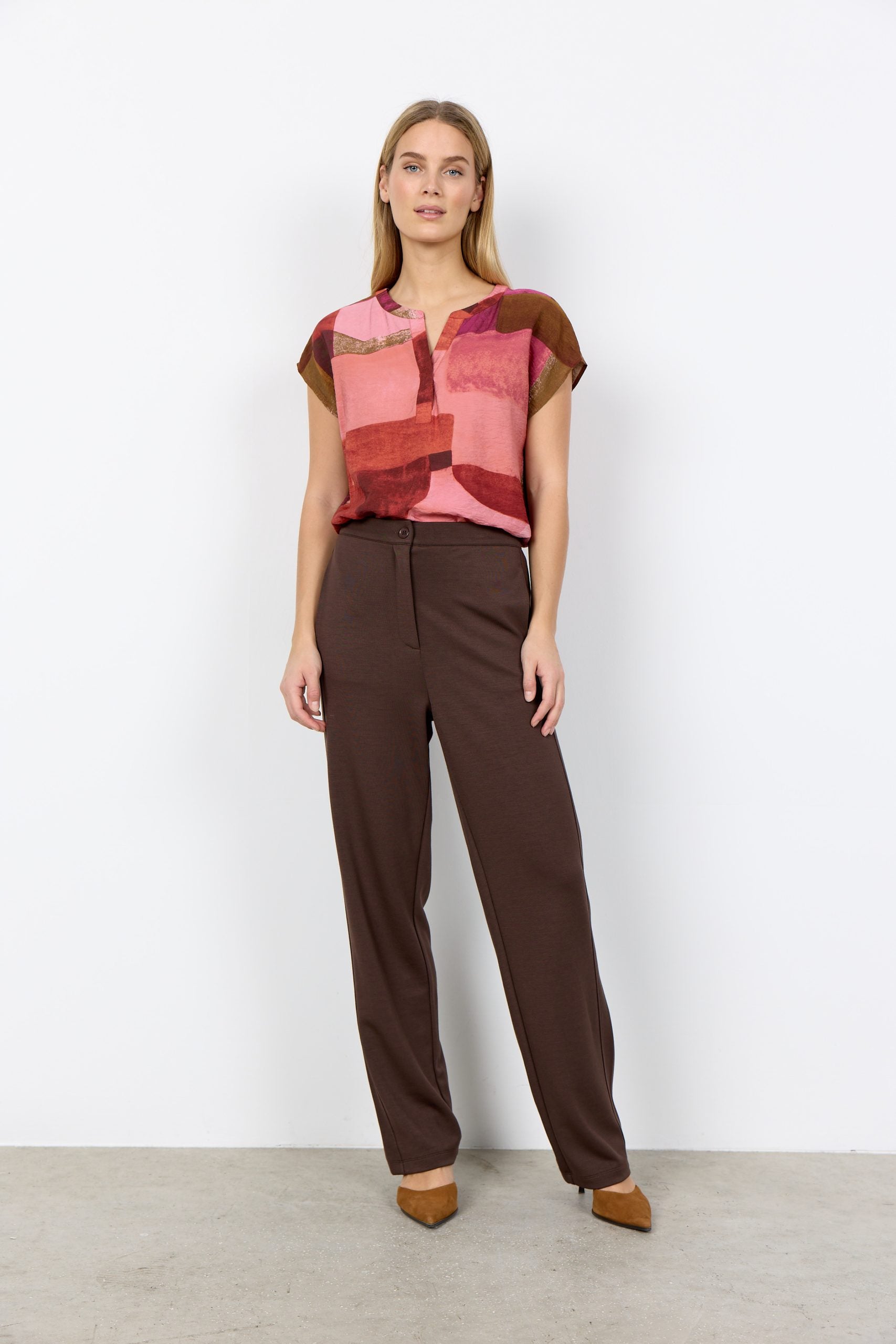 SoyaConcept Catania 1 Top rapture rose print