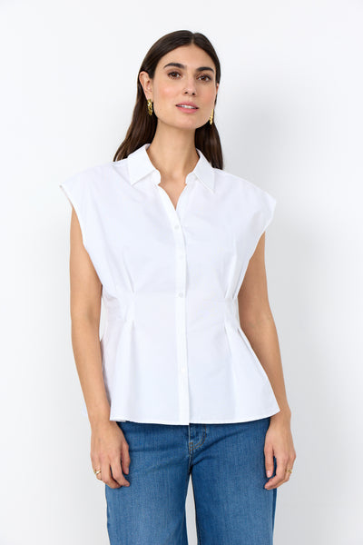 SoyaConcept Netti 126 Mouwloze Blouse wit